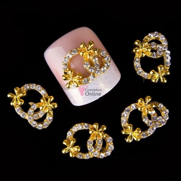 Decoratiuni 3D Metalice 171 Inele Aurii